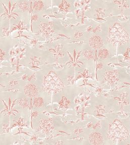 Karuna Wallpaper by Osborne & Little Taupe/Terracotta