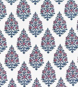 Kashmir Fabric by Titley and Marr Indigo & Red