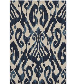 Sanderson Kasuri rug Indigo 446208-140200 Indigo