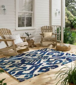 Sanderson Kasuri rug Indigo 446208-140200 Indigo