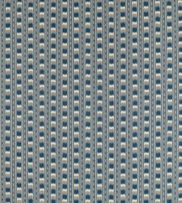 Kasuri Stripe Fabric by Zoffany Mazarine Blue