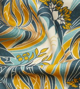 Katherine Nouveau in Emberton Linen Fabric by Liberty Lichen