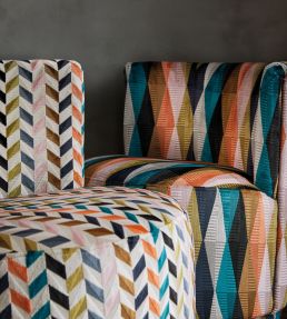 Katori Fabric by Romo Mandarin