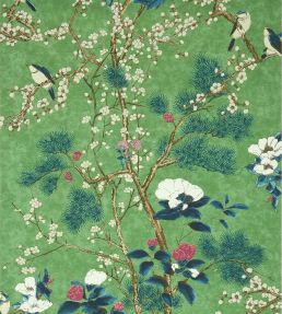 Katsura Wallpaper by Thibaut Emerald