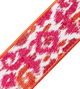 Kauai Embroidered Border Trimming by Samuel & Sons Coral