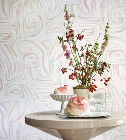 Kawakubo Wallpaper by Cole & Son Apple White & Rose