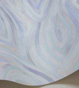 Kawakubo Wallpaper by Cole & Son Lavender & Soft Mint