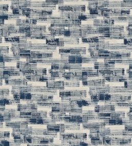 Kazimir Jacquard Fabric by Clarke & Clarke Ink