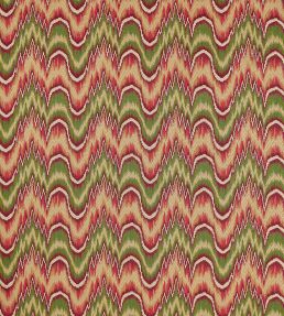 Kempshott Fabric by Zoffany Crimson/Evergreen