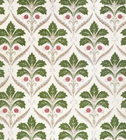 Kendall Damask Embroidery Fabric by Thibaut Olive
