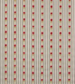 Kendra Stripe Fabric by Jane Churchill Silver/Pink