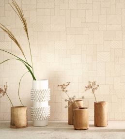 Jardin Des Pierres Wallpaper by Casadeco Beige Sable