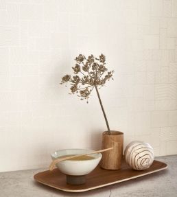Kensai Wallpaper by Casadeco Beige Sable