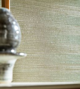 Kensington Grasscloth Wallpaper by Zoffany Indigo Wash