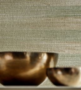 Kensington Grasscloth Wallpaper by Zoffany Indigo Wash