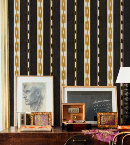Kente Wallpaper by Coordonne Black