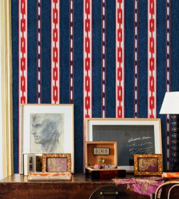 Kente Wallpaper by Coordonne Blue