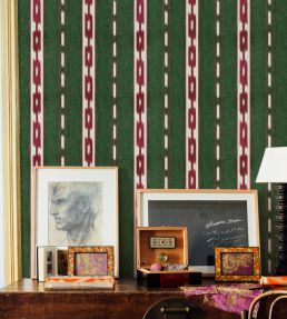 Kente Wallpaper by Coordonne Green