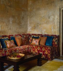 Kerala Velours Fabric by Manuel Canovas Brique