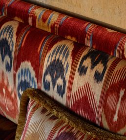 Kerala Velours Fabric by Manuel Canovas Brique