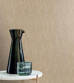 Keramos Wallpaper by Casamance Marron Glace