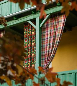 Kerschdorf Plaid Fabric by MINDTHEGAP Carrot