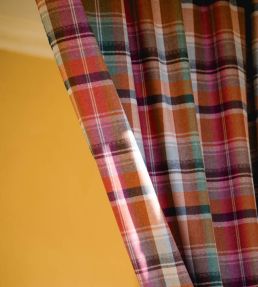 Kerschdorf Plaid Fabric by MINDTHEGAP Carrot