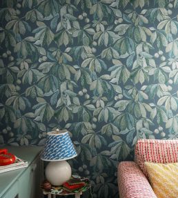 Kersti Wallpaper by Sandberg Indigo