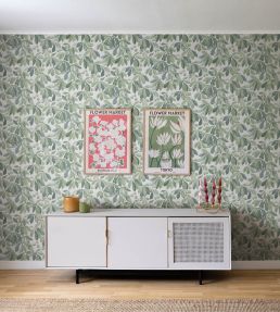 Kersti Wallpaper by Sandberg Spring Green