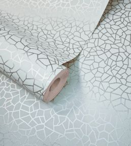 Kew Wallpaper by 1838 Wallcoverings Duck Egg Blue