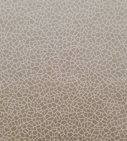 Kew Wallpaper by 1838 Wallcoverings Taupe Metallic