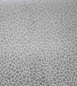Kew Foil Wallpaper by 1838 Wallcoverings Silver Metallic