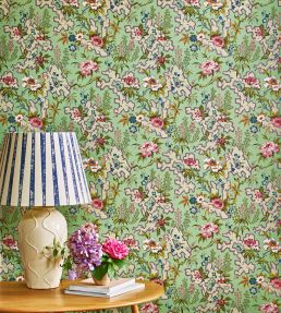 Kilburns Maze Wallpaper by 1838 Wallcoverings Verde