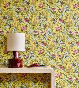 Kilburns Maze Wallpaper by 1838 Wallcoverings Yellow
