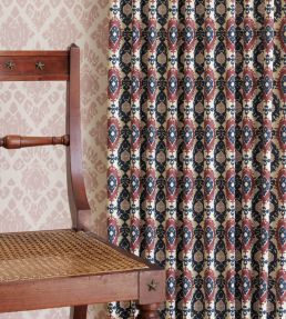 Kilim Fabric by Barneby Gates Red/Navy