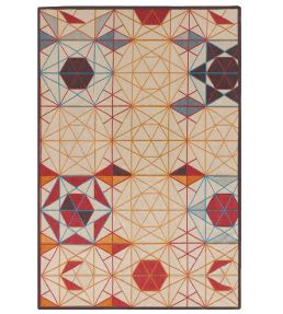 GAN Hexa Rectangular rug Orange 02KL368EN21-150225 Orange