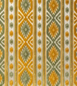 Kilim Fabric by Marvic Honey/Celadon