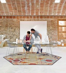 GAN Hexa rug Orange 02KL368C8EN21-261300 Orange