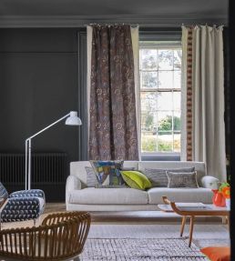 Kiln Scroll Fabric by Designers Guild Slate