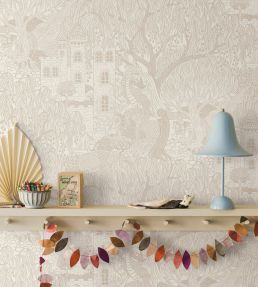 Kingdom of the Willow Wallpaper by Borastapeter Beige
