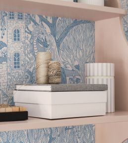 Kingdom of the Willow Wallpaper by Borastapeter Pink
