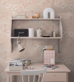 Kingdom of the Willow Wallpaper by Borastapeter Pink