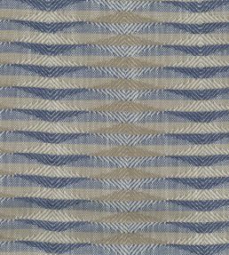 Kingham Fabric by Nina Campbell Blue/Taupe