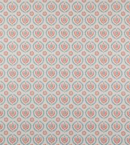 Kira Fabric by Jane Churchill Coral / Slate