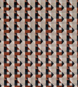 Piccadilly Fabric by Kirkby Design Burnt Orange