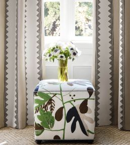Kismet Stripe Fabric by Thibaut Coral