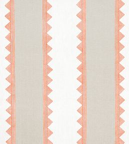 Kismet Stripe Fabric by Thibaut Coral
