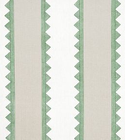 Kismet Stripe Fabric by Thibaut Green