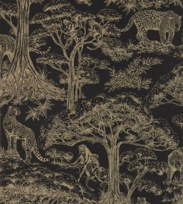 Kisumu Wallpaper by Clarke & Clarke Noir/Luxe