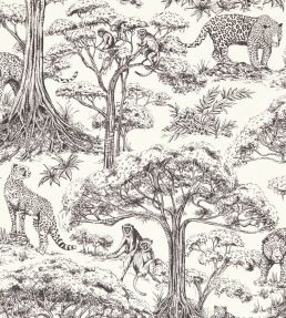 Kisumu Wallpaper by Clarke & Clarke Noir